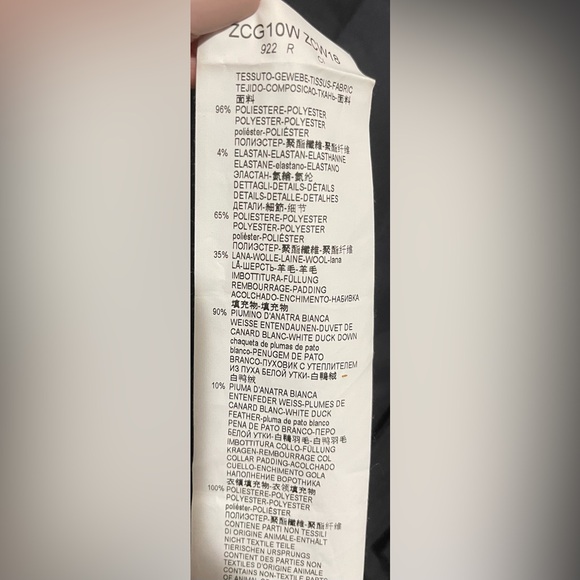 Armani Collezioni Men's Giacca Padded Jacket Navy Blue Size 48R - Picture 12 of 13